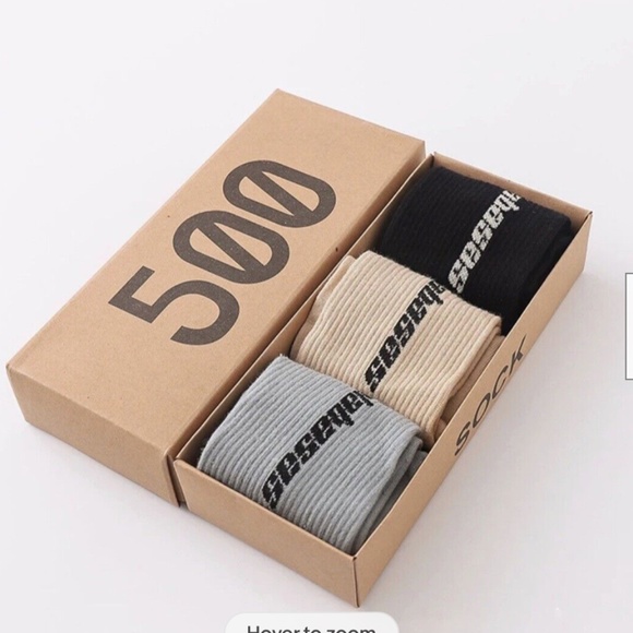 Yeezy Other - Yeezy Boost 500 Season 6 Calabasas Socks Kanye WEST USA 3 Pair (Box) US 7-12